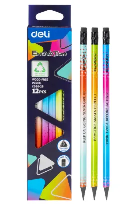 Deli Enovation Wood Free Pensil 2B 12PCS