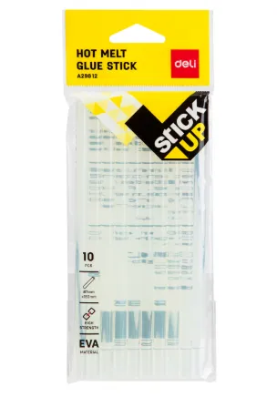 Deli Stick Up Hot Melt Glue Stick 10PCS 7x150mm