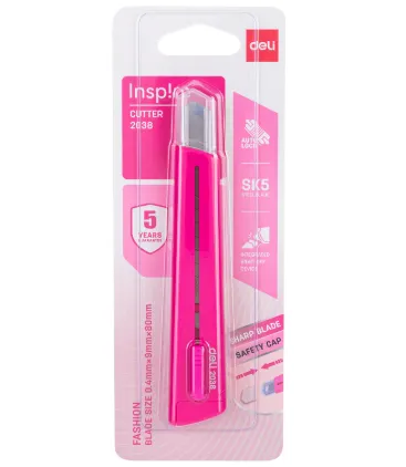 Deli Cutter Inspire Red 0.4×9×80mm