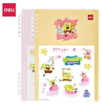 Deli Loose Leaf Notebook Spongebob Edition 50S 208x145mm