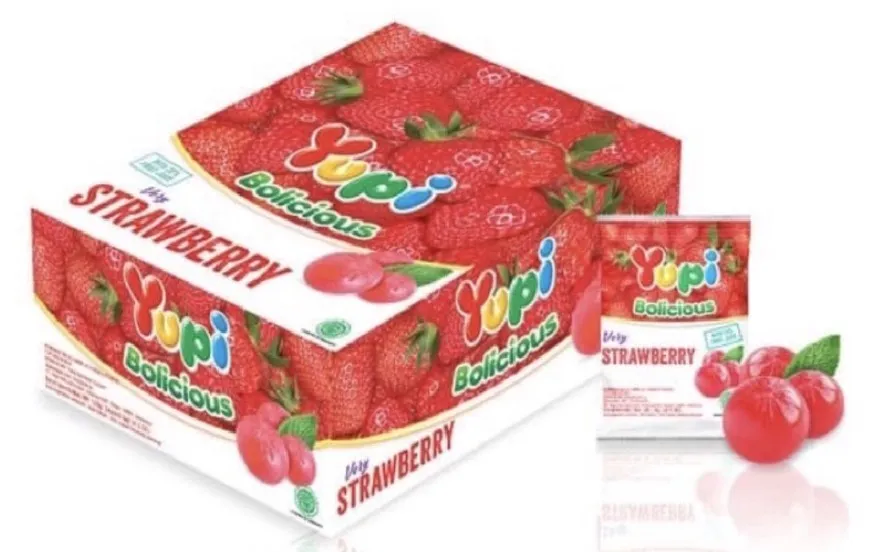 Yupi Bolicious Strawberry Collagen 24X5GR