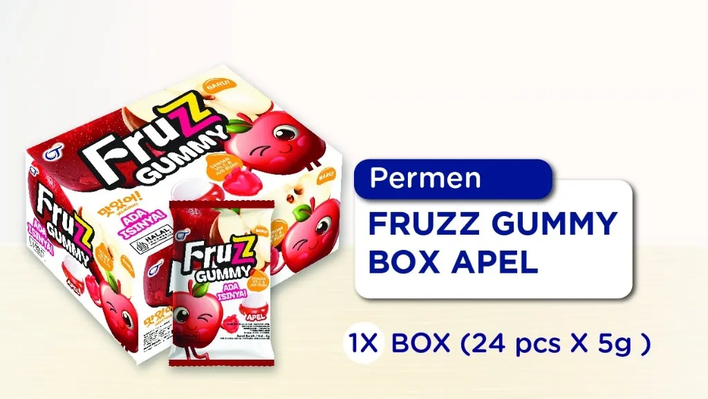 Fruzz Gummy Apel 24x5GR