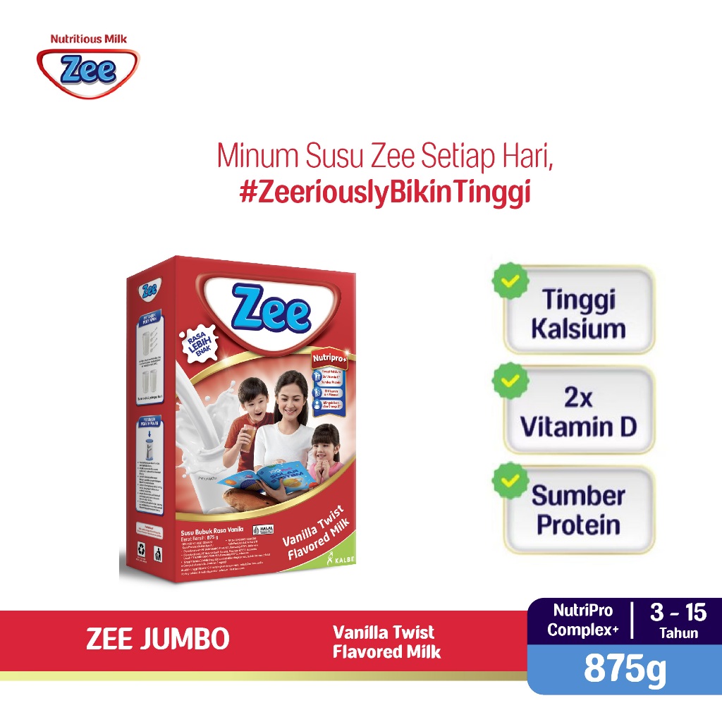 Zee Vanilla Twist Milk 875GR