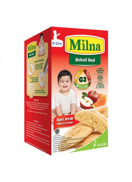 Milna Biskuit Apel Jeruk 65GR