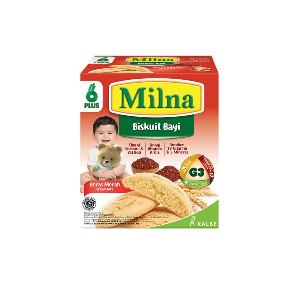 Milna Biskuit Bayi Beras Merah 110GR