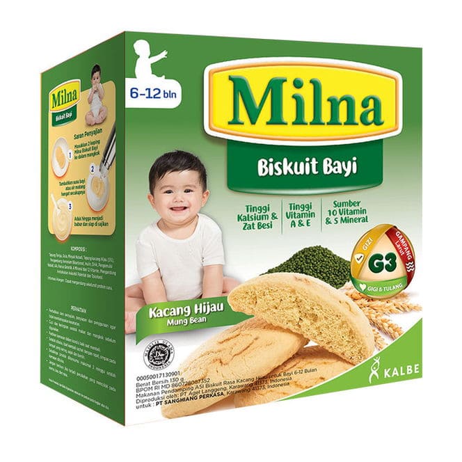 Milna Biskuit Bayi Kacang Hijau 110GR