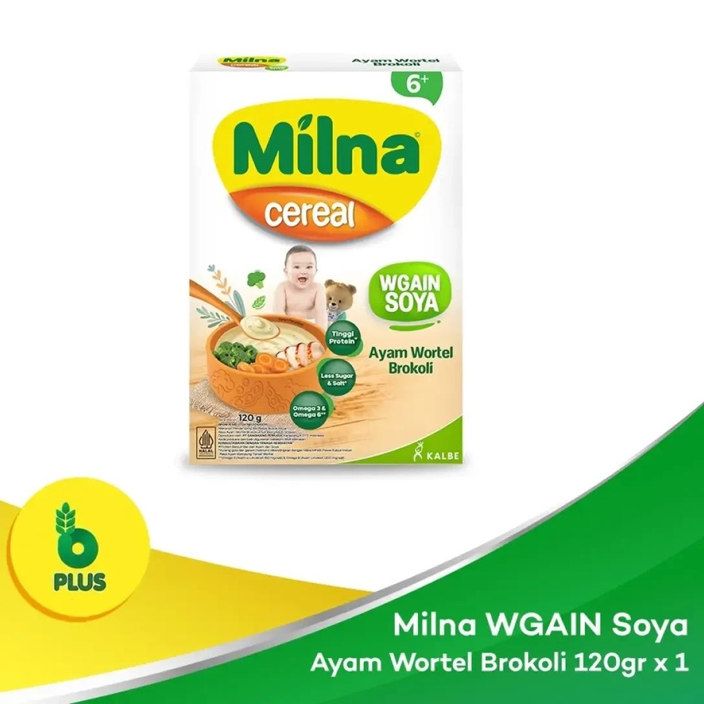 Milna Cereal Wgain Soya Ayam Wortel Brokoli 120GR