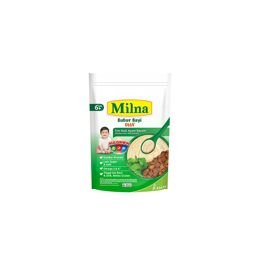Milna Bubur Bayi Tim Hati Ayam Bayam Pch 120GR