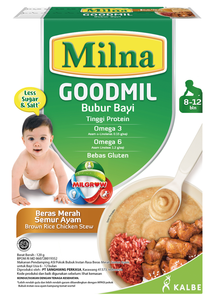 Milna Goodmil Bubur Bayi Beras Merah Semur Ayam 100GR