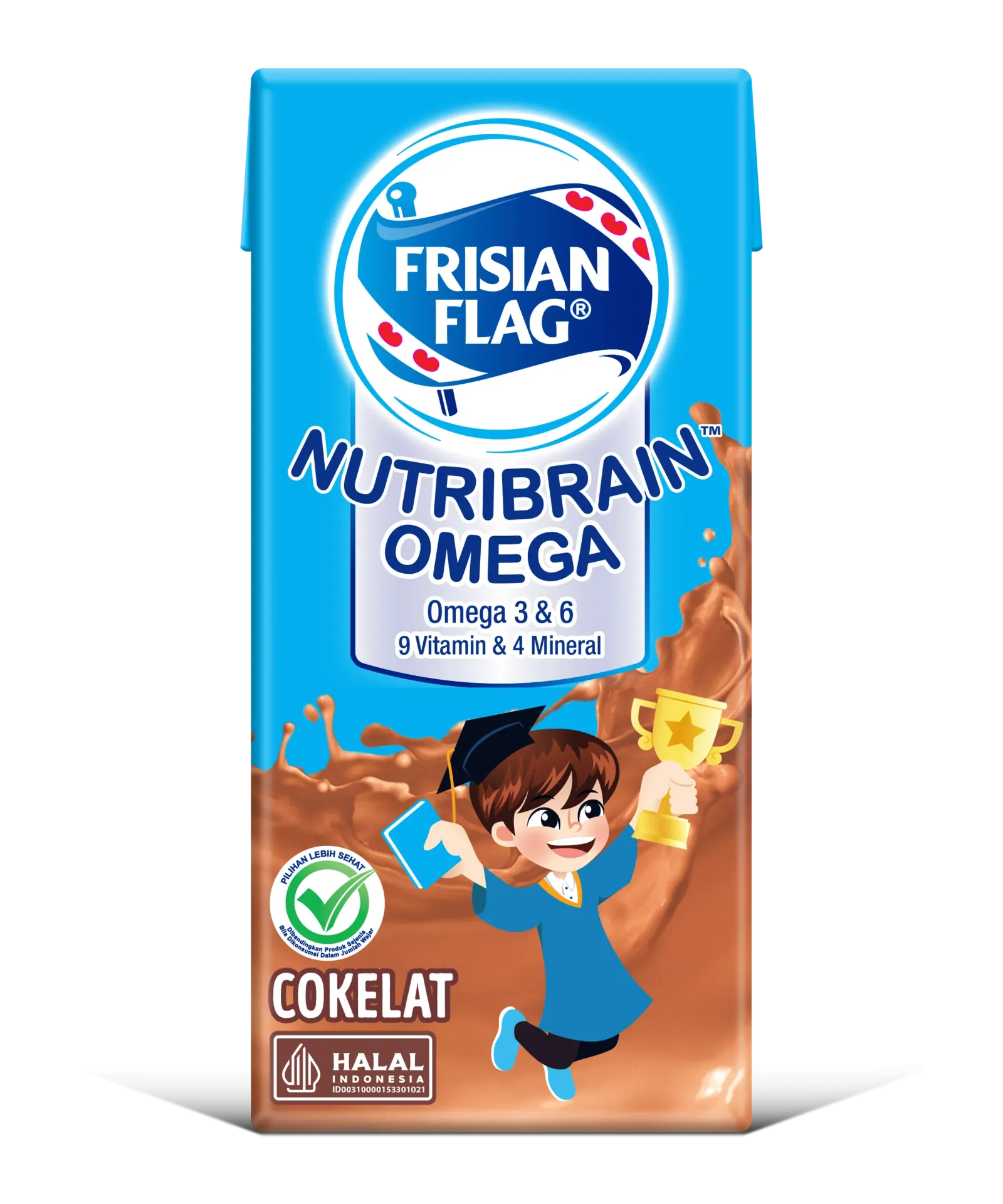 Frisian Flag UHT Nutribrain Omega Cokelat 180ML
