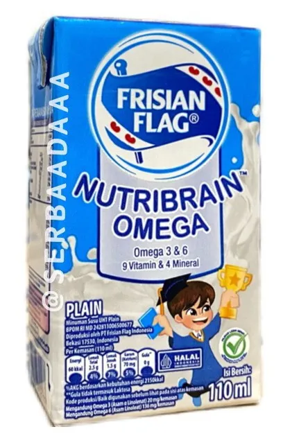 Frisian Flag UHT Nutribrain Omega Plain 110ML