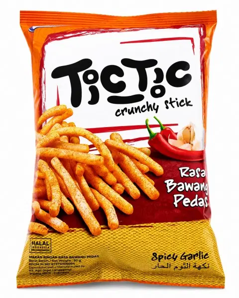 Tic Tic Crunchy Stick Bawang Pedas 20GR