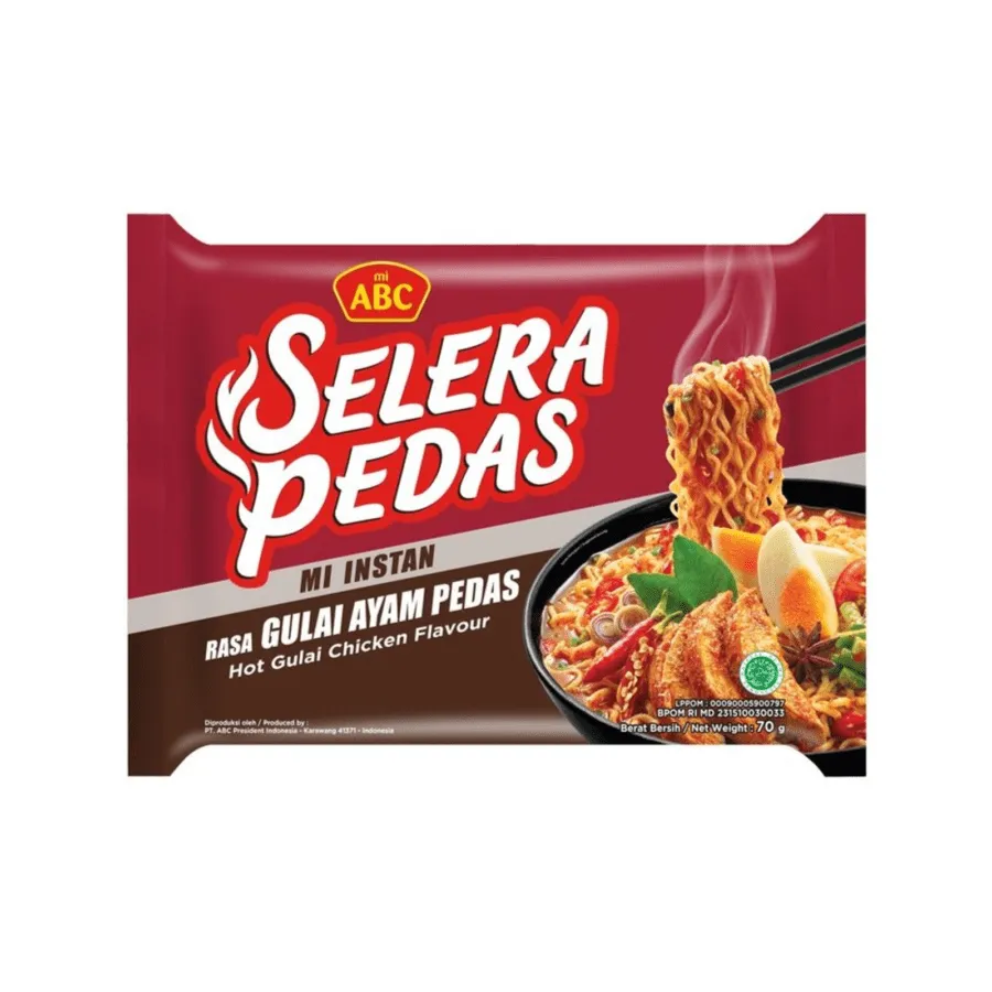 Mi ABC Selera Pedas Rasa Gulai Ayam Pedas 70GR
