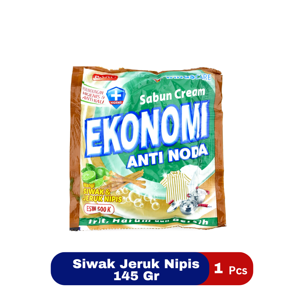 Ekonomi Sabun Cream Anti Noda Siwak & Jeruk Nipis 145GR