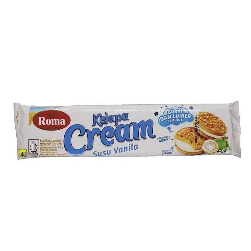 Roma Kelapa Cream Susu Vanilla 39GR