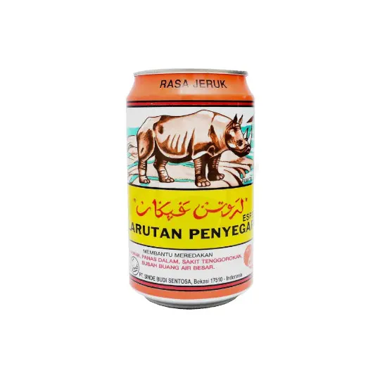 Larutan Penyegar Cap Badak Jeruk Can 320ML