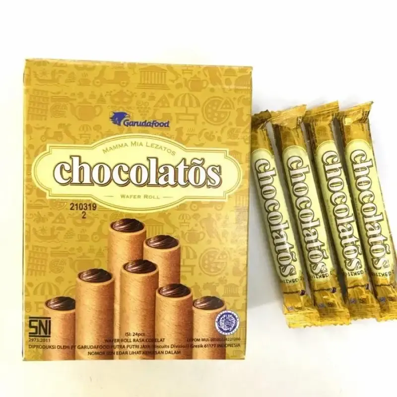 Chocolatos Wafer Roll Chocolate 6.5GR
