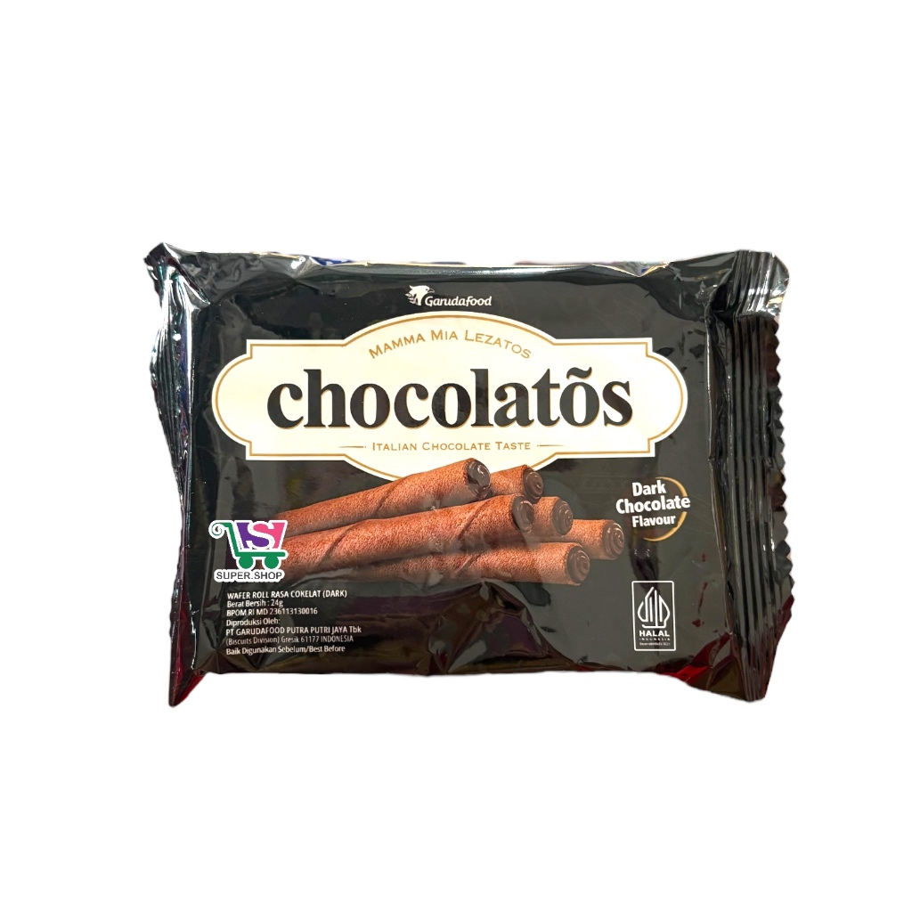 Chocolatos Wafer Roll Dark Chocolate 24GR