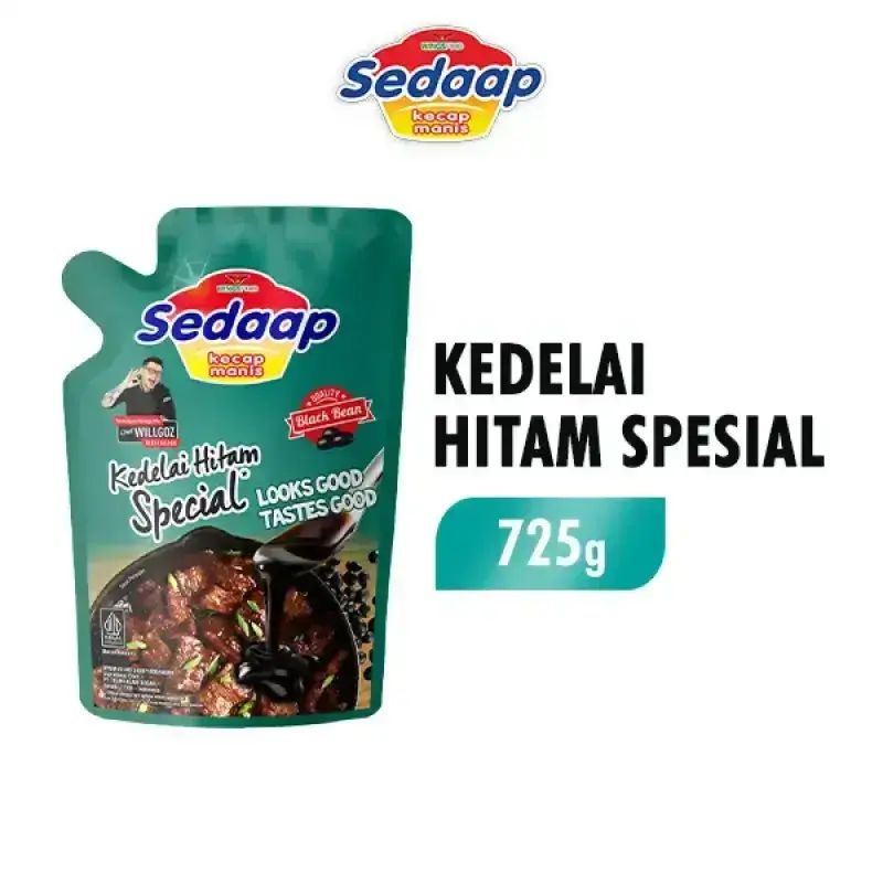 Sedaap Kecap Manis Kedelai Hitam Special Pch 725GR