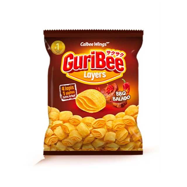 Guribee Layers BBQ Balado 65GR