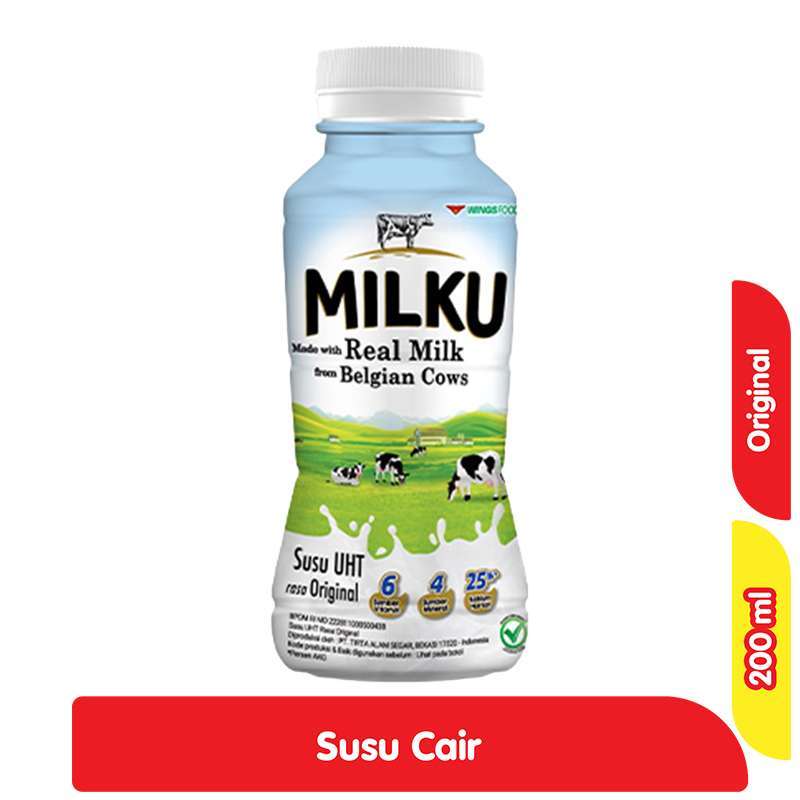 Milku UHT Original Btl 200ML