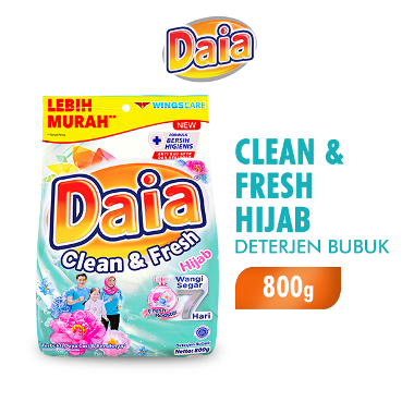Daia Detergen Bubuk Clean & Fresh Hijab 800GR