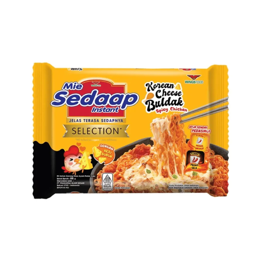 Mie Sedaap Selection Korean Cheese Buldak 86GR