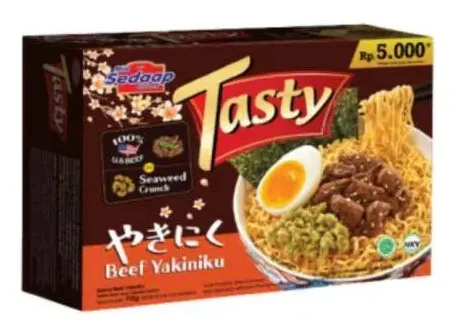 Mie Sedaap Tasty Beef Yakiniku 115GR