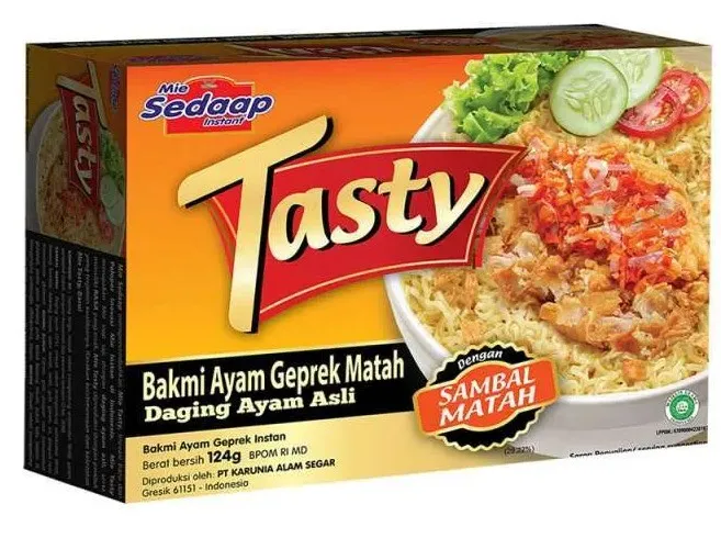 Mie Sedaap Tasty Bakmi Ayam Geprek Matah 124GR