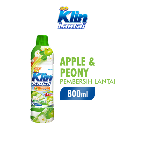 So Klin Lantai Apple & Peony Btl 800ML