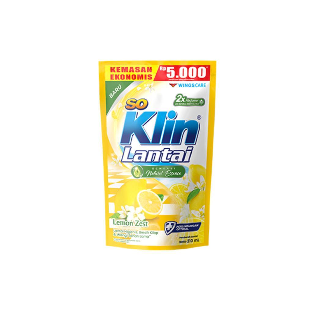 So Klin Lantai Lemon Zest Pch 310ML