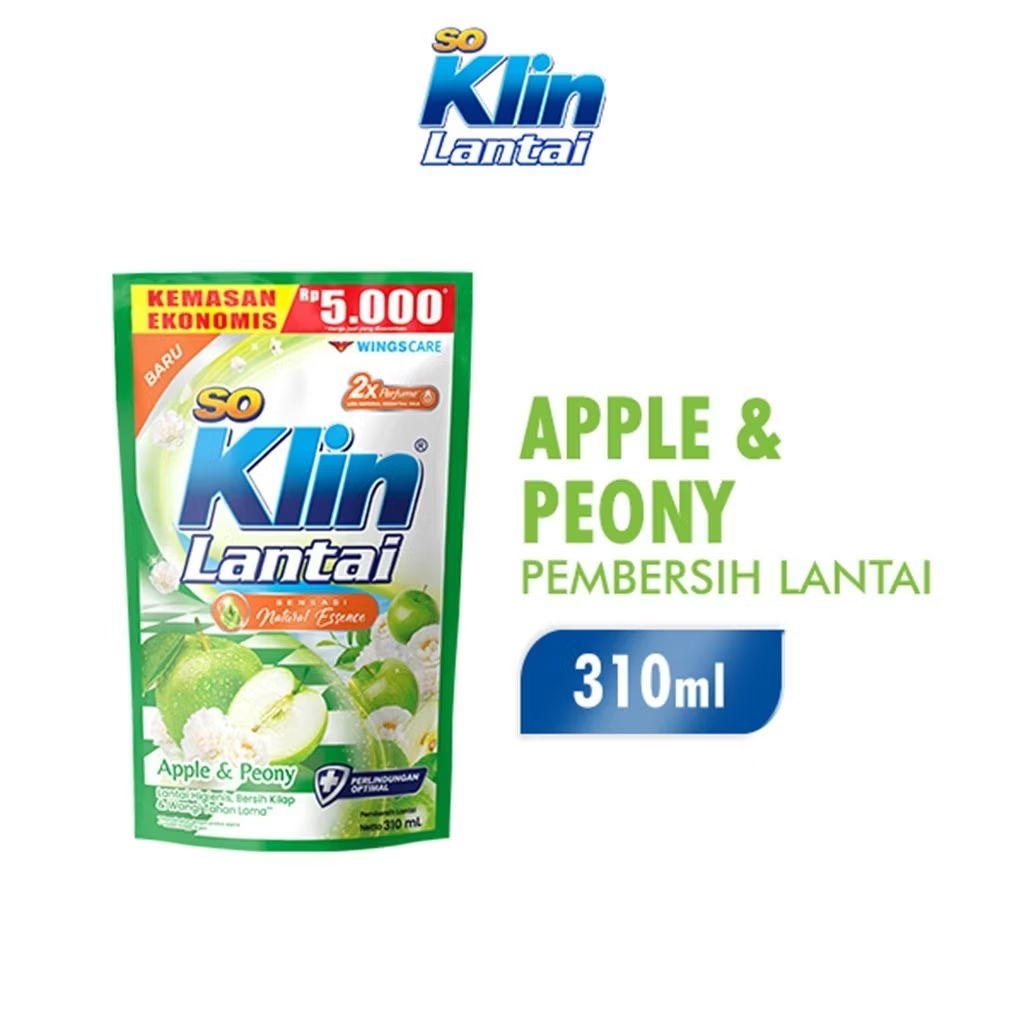 So Klin Lantai Apple & Peony Pch 310ML