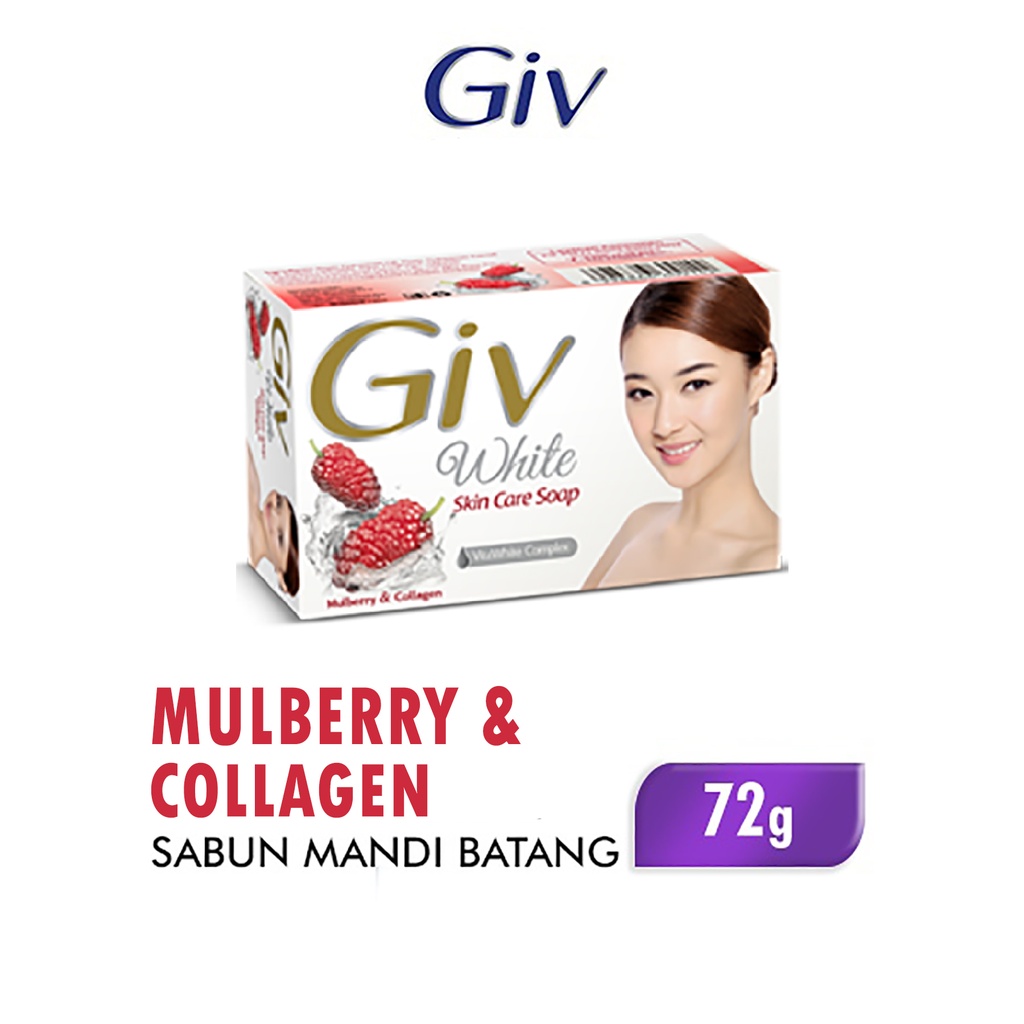 Giv White Bar Soap Mulberry & Collagen 72GR