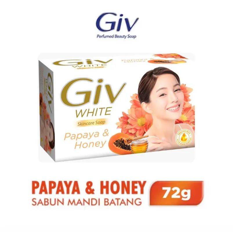 Giv White Bar Soap Papaya & Honey 72GR
