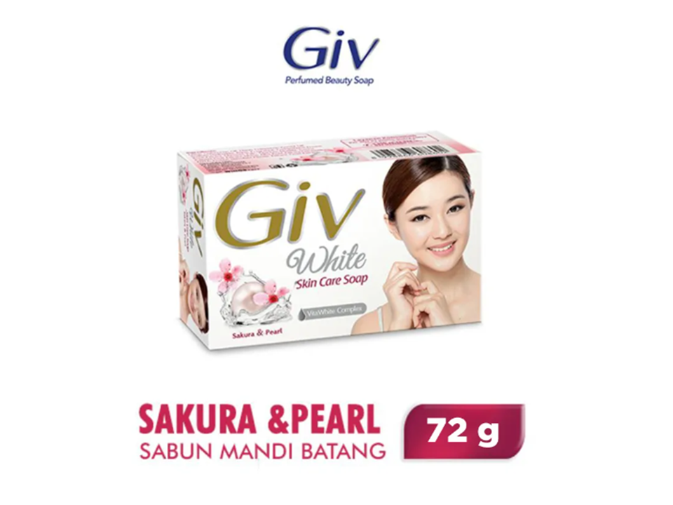 Giv White Bar Soap Sakura & Pearl 72GR