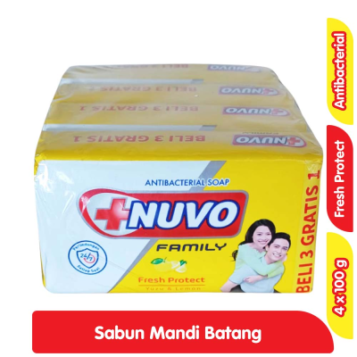 Nuvo Bar Soap Family Fresh Protect 4x100GR