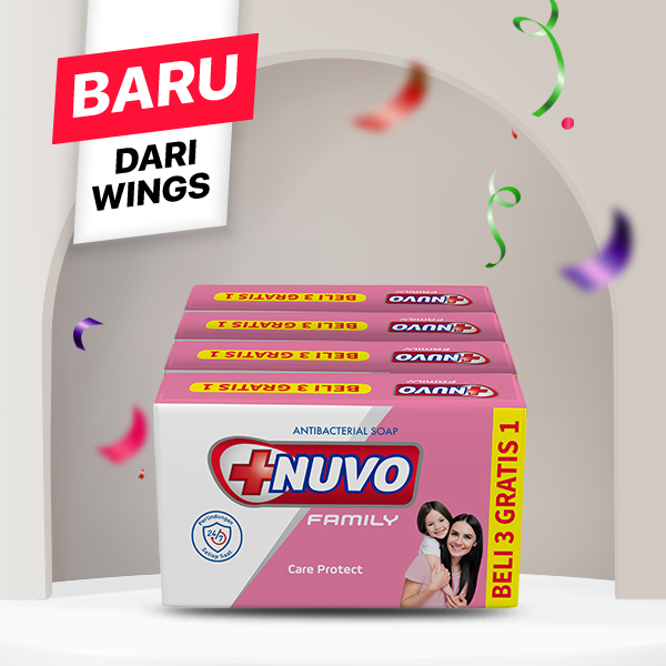 Nuvo Bar Soap Family Care Protect 4x100GR