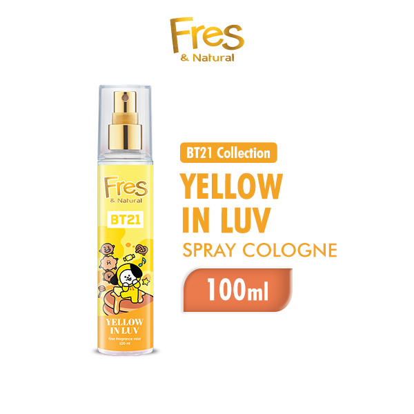Fres & Natural Body Mist BT21 Yellow In Luv 100ML