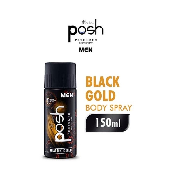 Posh Men Perfumed Spray Black Gold 150ML