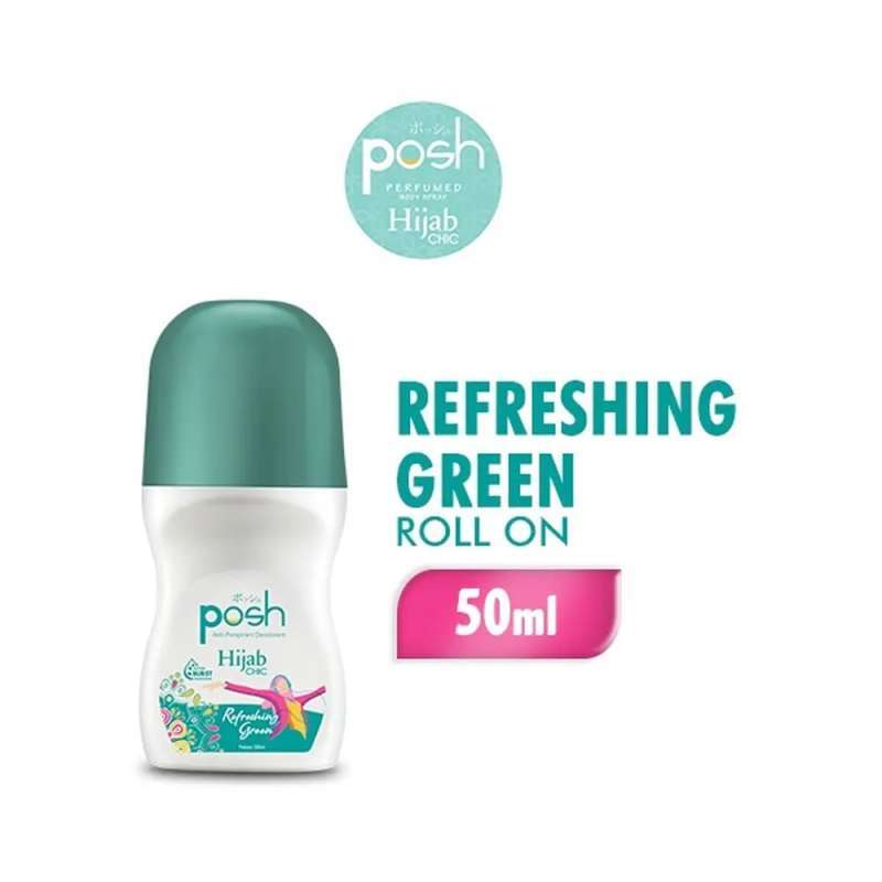 Posh Hijab Deodorant Roll On Refreshing Green 50ML