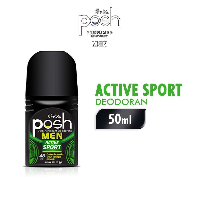 Posh Men Deodorant Roll On Active Sport 50ML