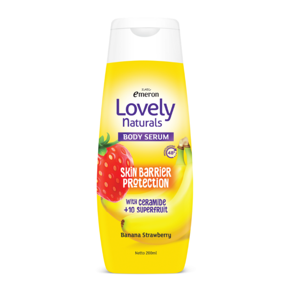 Emeron Lovely Naturals Body Serum Banana Strawberry Btl 200ML