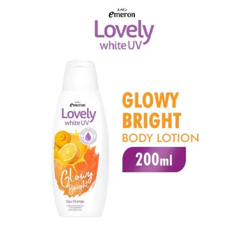 Emeron Lovely White UV Body Lotion Jeju Orange Btl 200ML