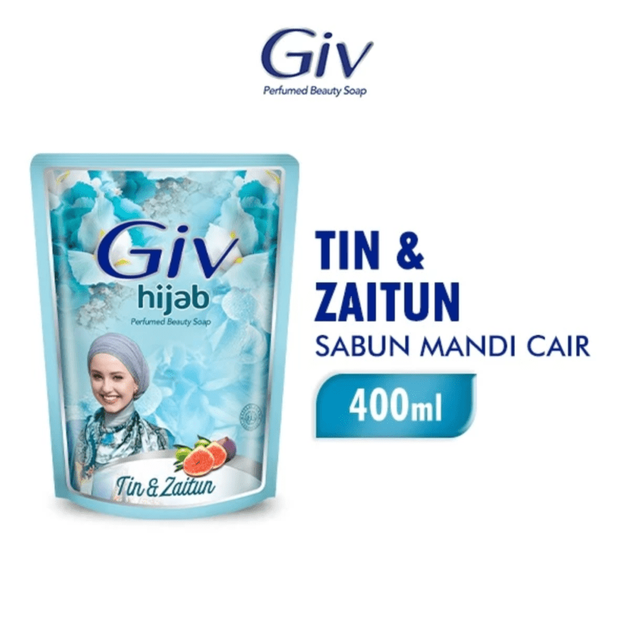 Giv Hijab Body Wash Tin & Zaitun Pch 400ML