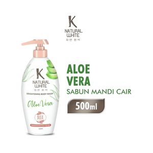 K Natural White Brightening Body Wash Aloe Vera Btl 500ML