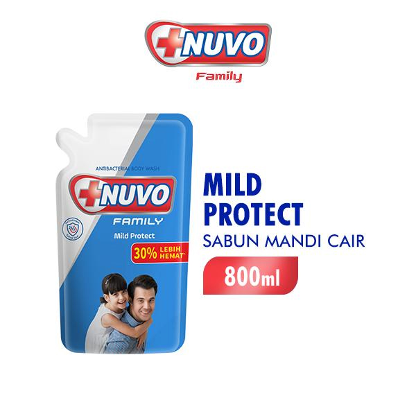 Nuvo Body Wash Family Mild Protect Pch 800GR