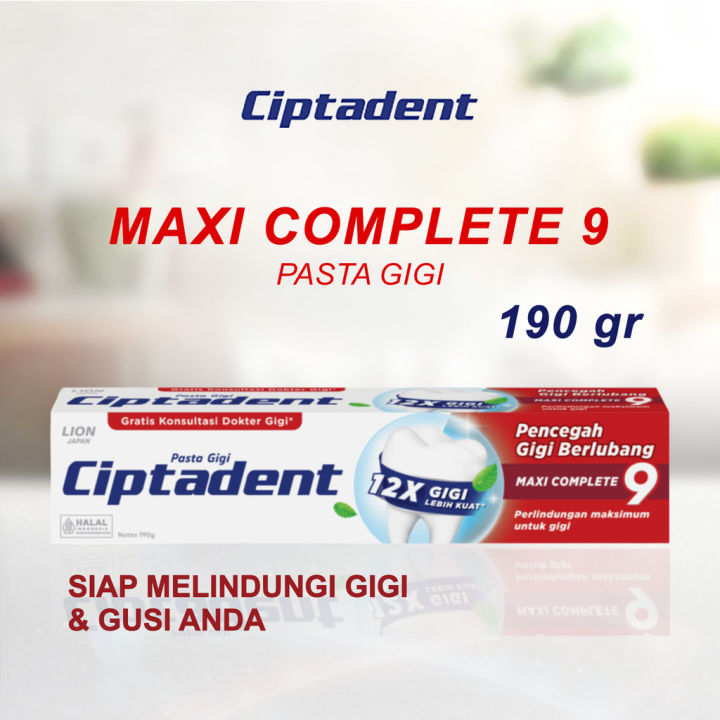 Ciptadent Pasta Gigi Maxi Complete 9 190GR
