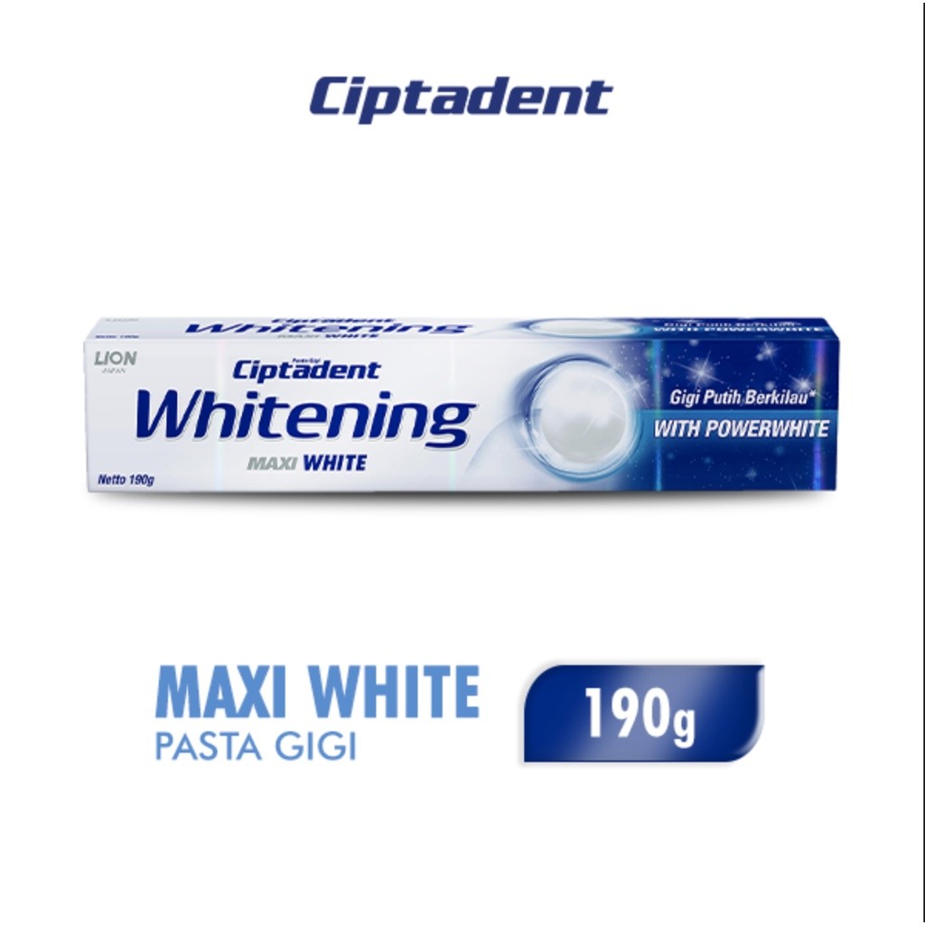 Ciptadent Pasta Gigi Whitening Maxi White 190GR