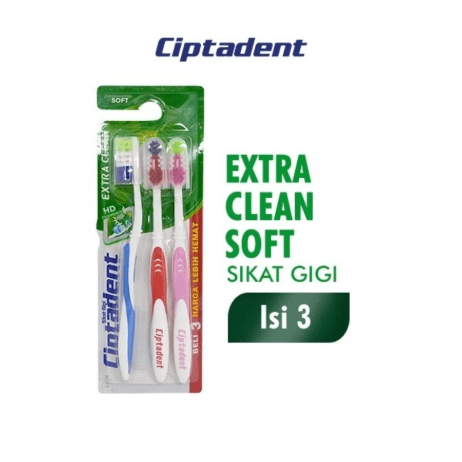 Ciptadent Sikat Gigi Extra Clean Soft 3PCS