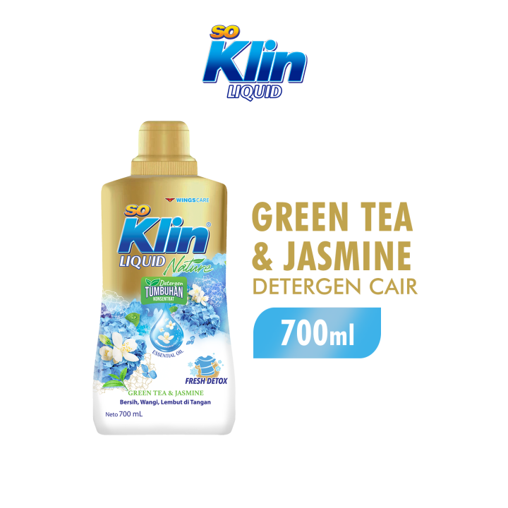 So Klin Detergen Cair Green Tea & Jasmine Btl 700ML